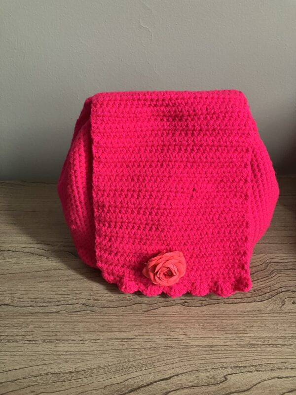 Crochet Rose Backpack